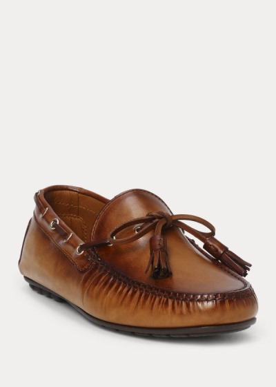 Mocasines Ralph Lauren Hombre Marrom - Burnished Calf Harold - EOSGA3618